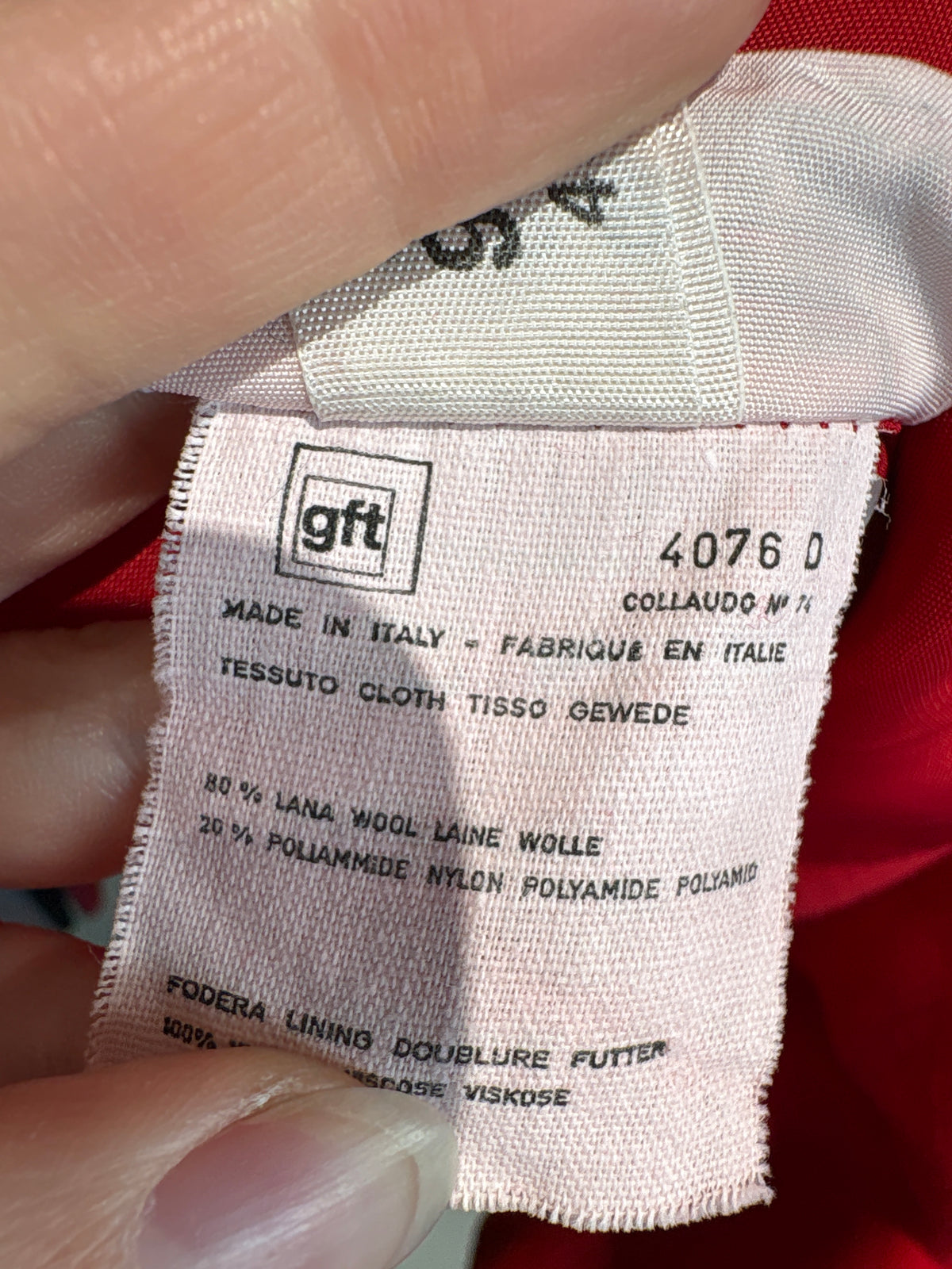 Jacheta de brand luxury vintage italian din lana extrafina cu închidere dublă