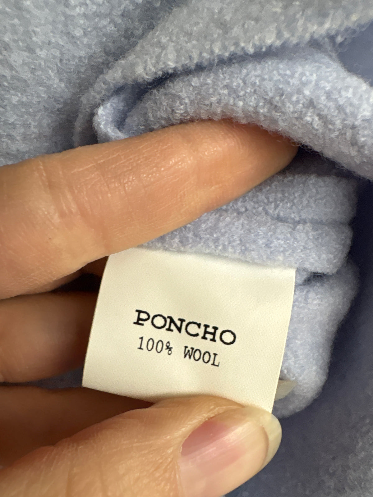 Capa baby blue din boiled wool