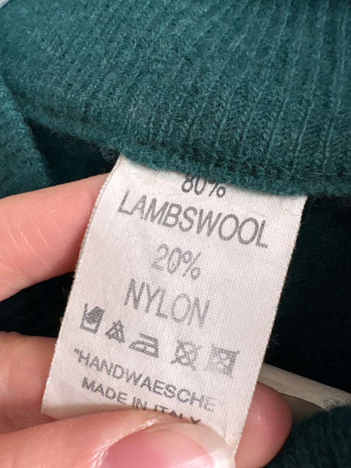 Maleta teal în cori lejer 80% lana extrafina plină