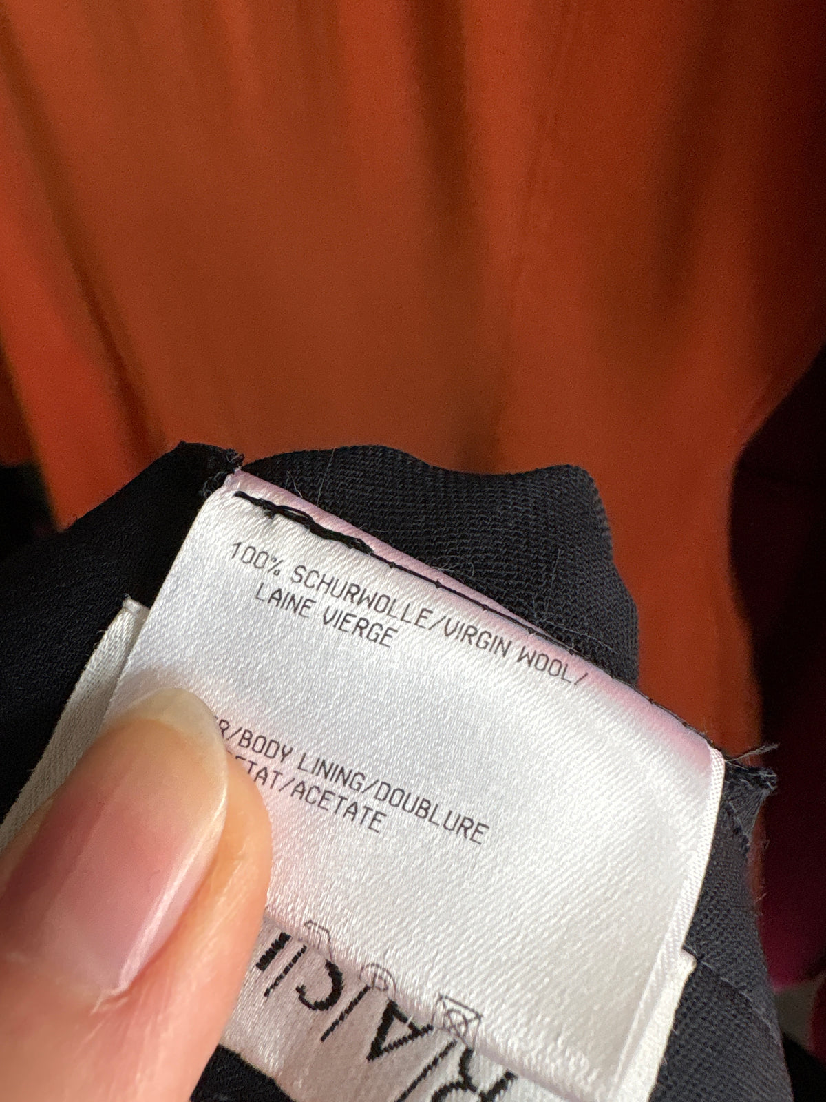 Pantaloni tall Navy blue de brand super premium din lana extrafina cu solduri generoase
