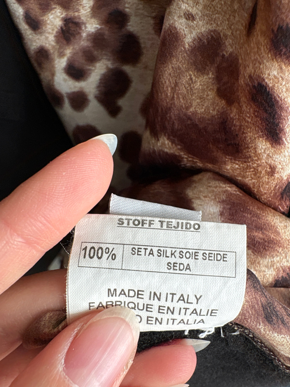 Top Gianfranco Ferre animal print din mătase naturală și lana extrafina