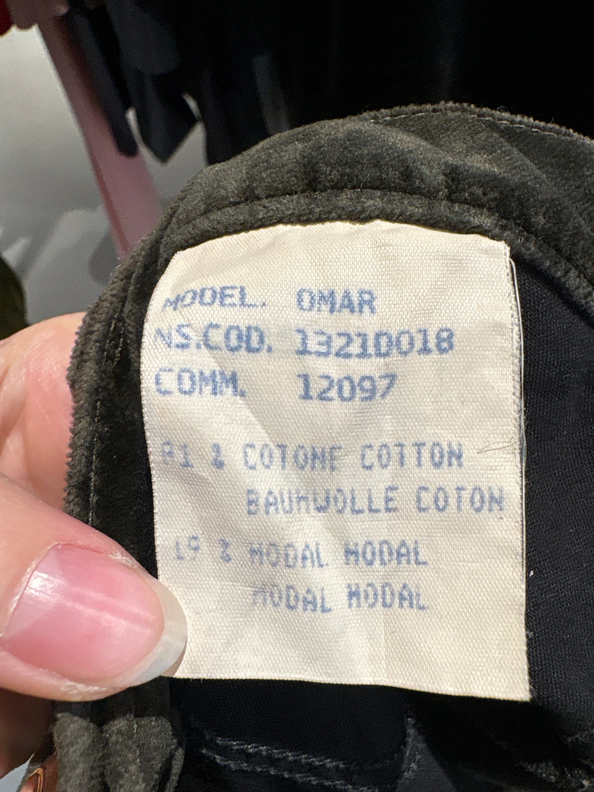 Pantaloni Luisa Spagnoli dark green din catifea ultra confort tall