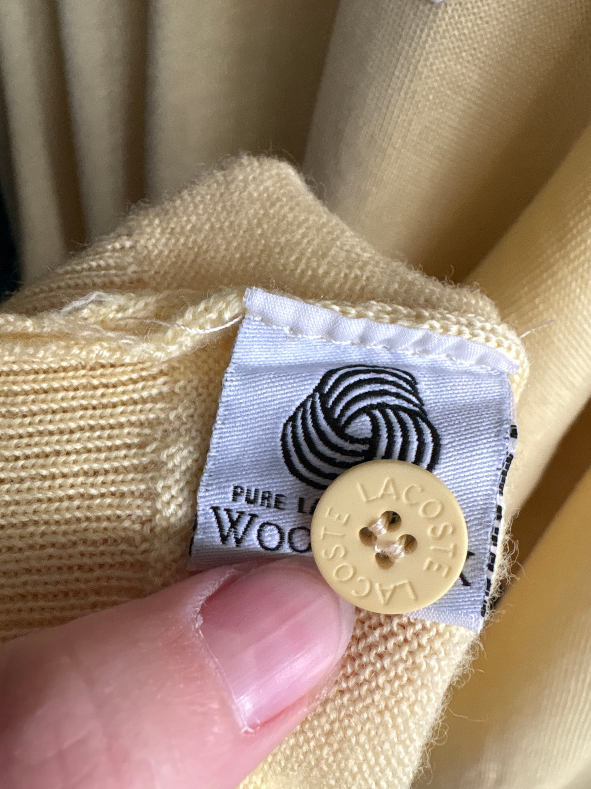 Pulover polo Lacoste plus size din lana extrafina pura virgină certificată