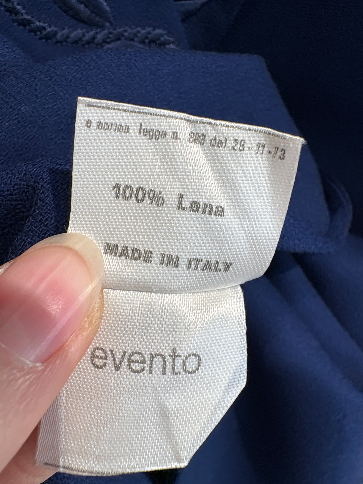 Sacou vintage high end italian în croi tip pardesiu din lana structurată cu broderie