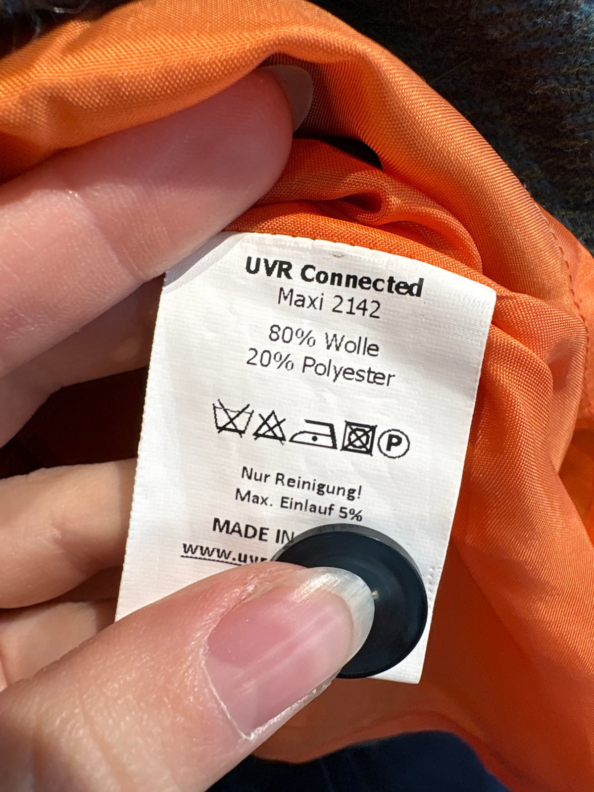 Fustă mini în carouri din tweed gros 80% lana în croi A-line