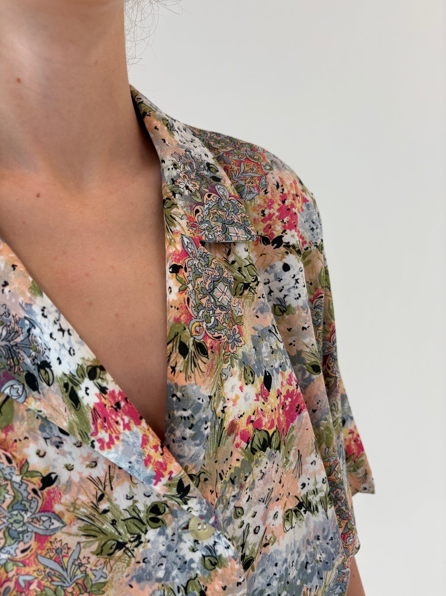 Rochie vintage cu print superb și talie marcată elastică