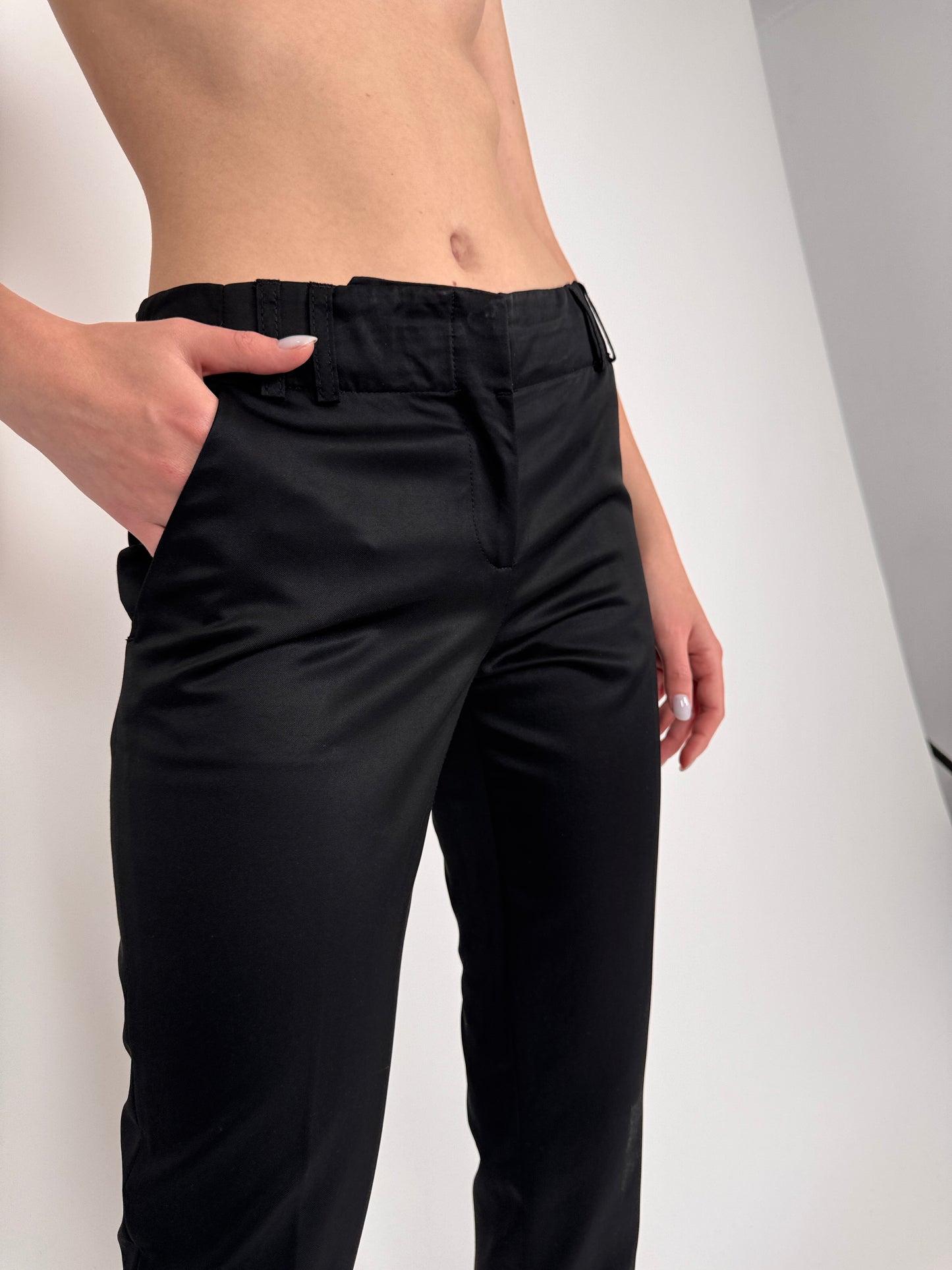 Pantaloni negri luxury Etro in croi clasic