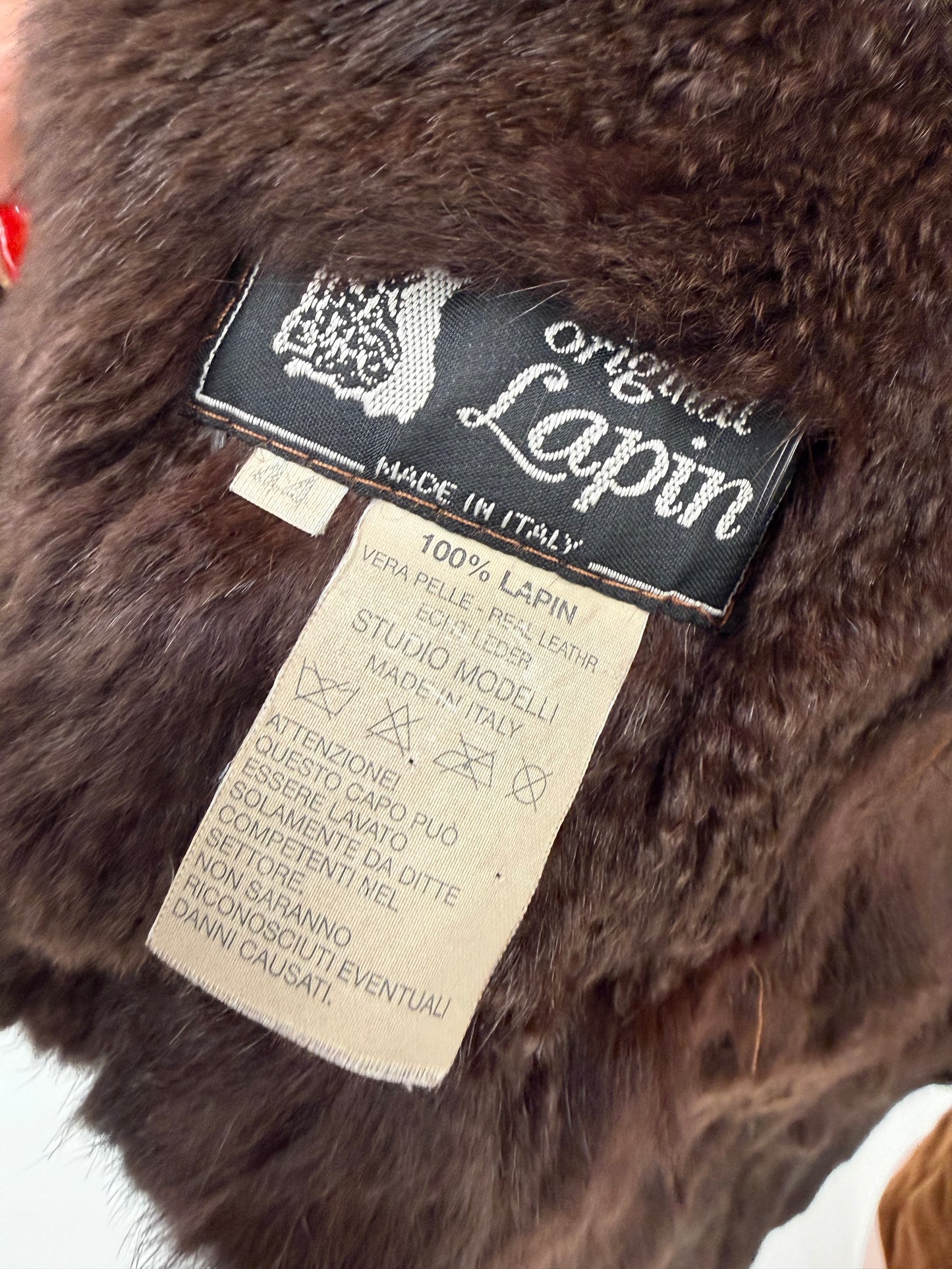 Blană naturală de iepure caramel foarte ușoară și călduroasă