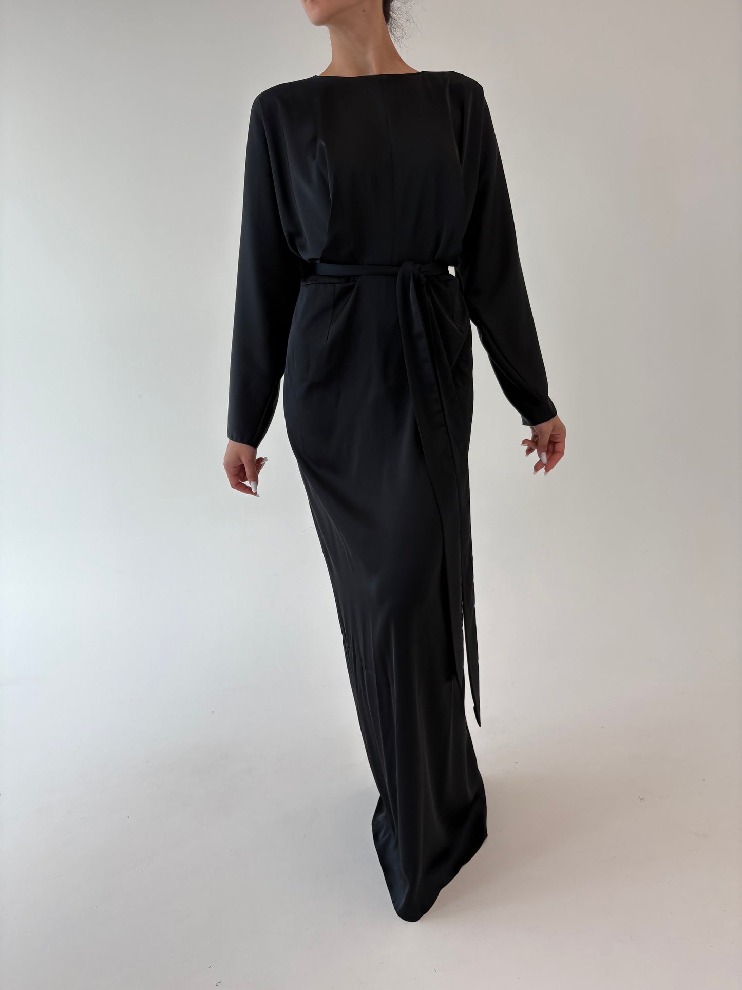 LBD maxi tall cu talie marcată reglabilă