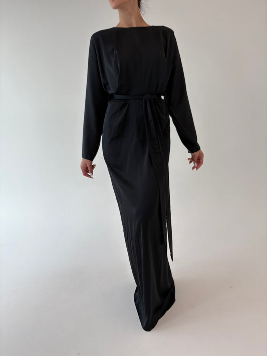 LBD maxi tall cu talie marcată reglabilă