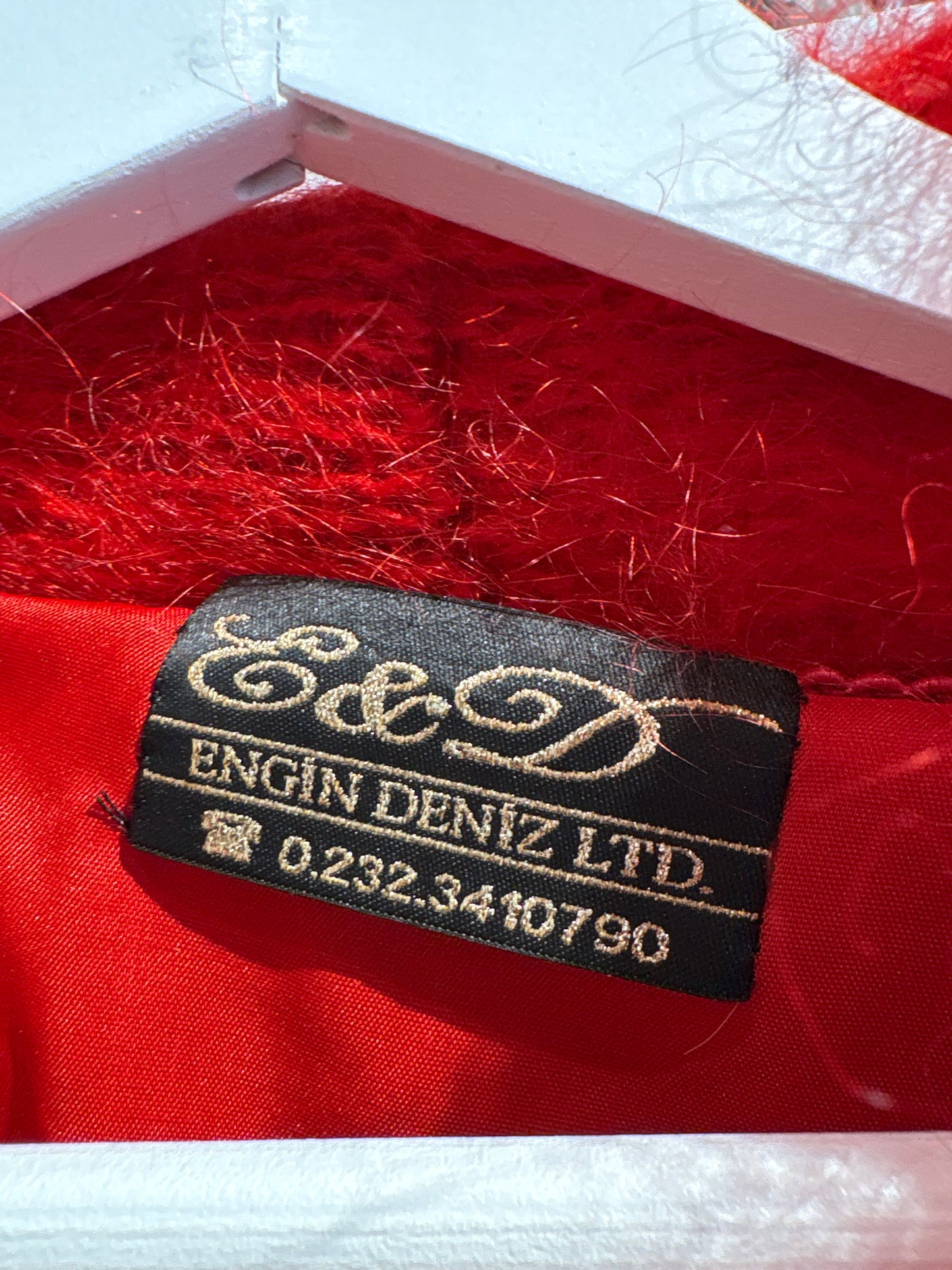 Jacheta vintage in croi oversized din mohair gros pufos și foarte călduros