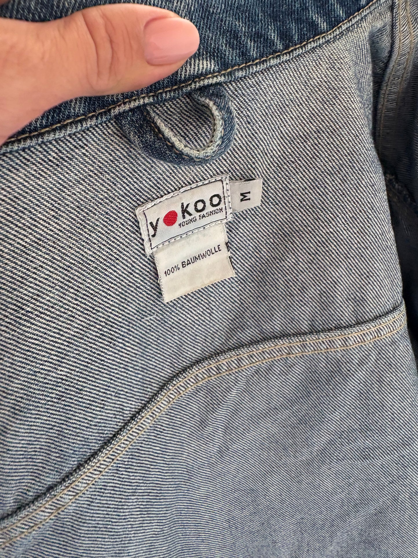 Geacă vintage din jeans classic wash