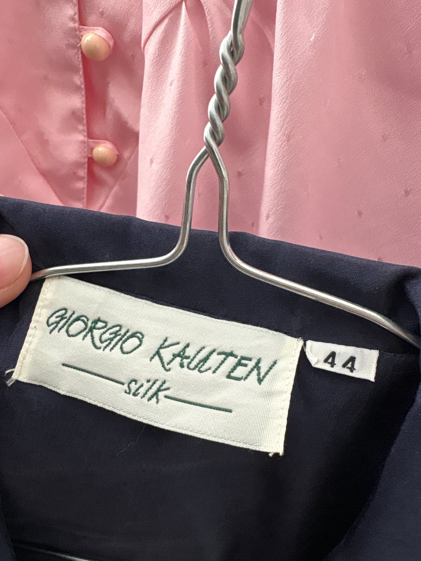 Sacou Navy din mătase naturală