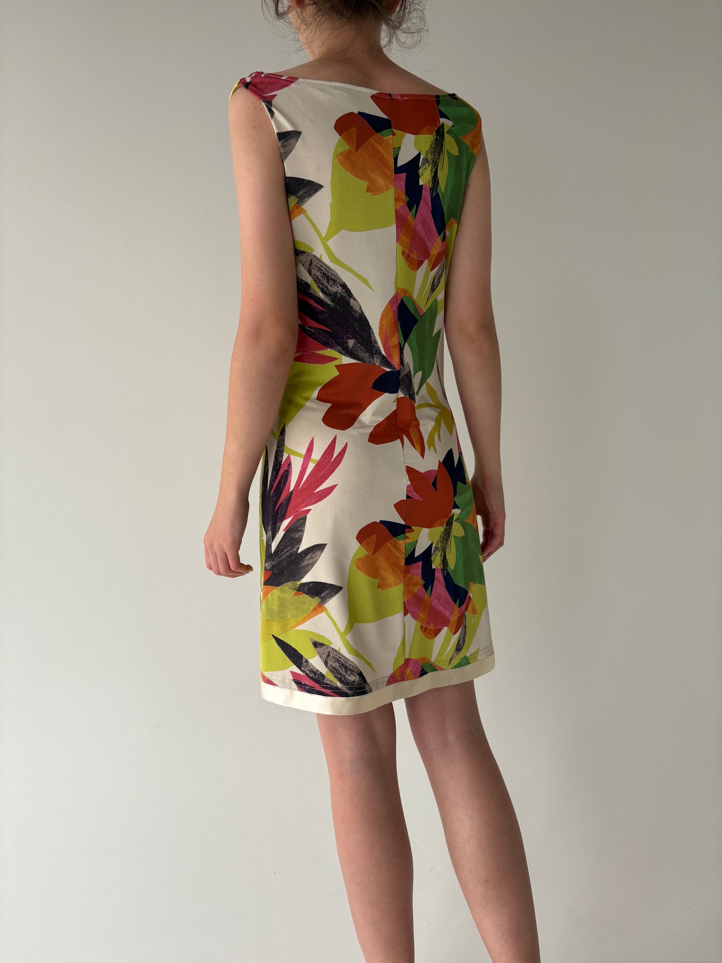 Rochie italiană super confort cu print organic