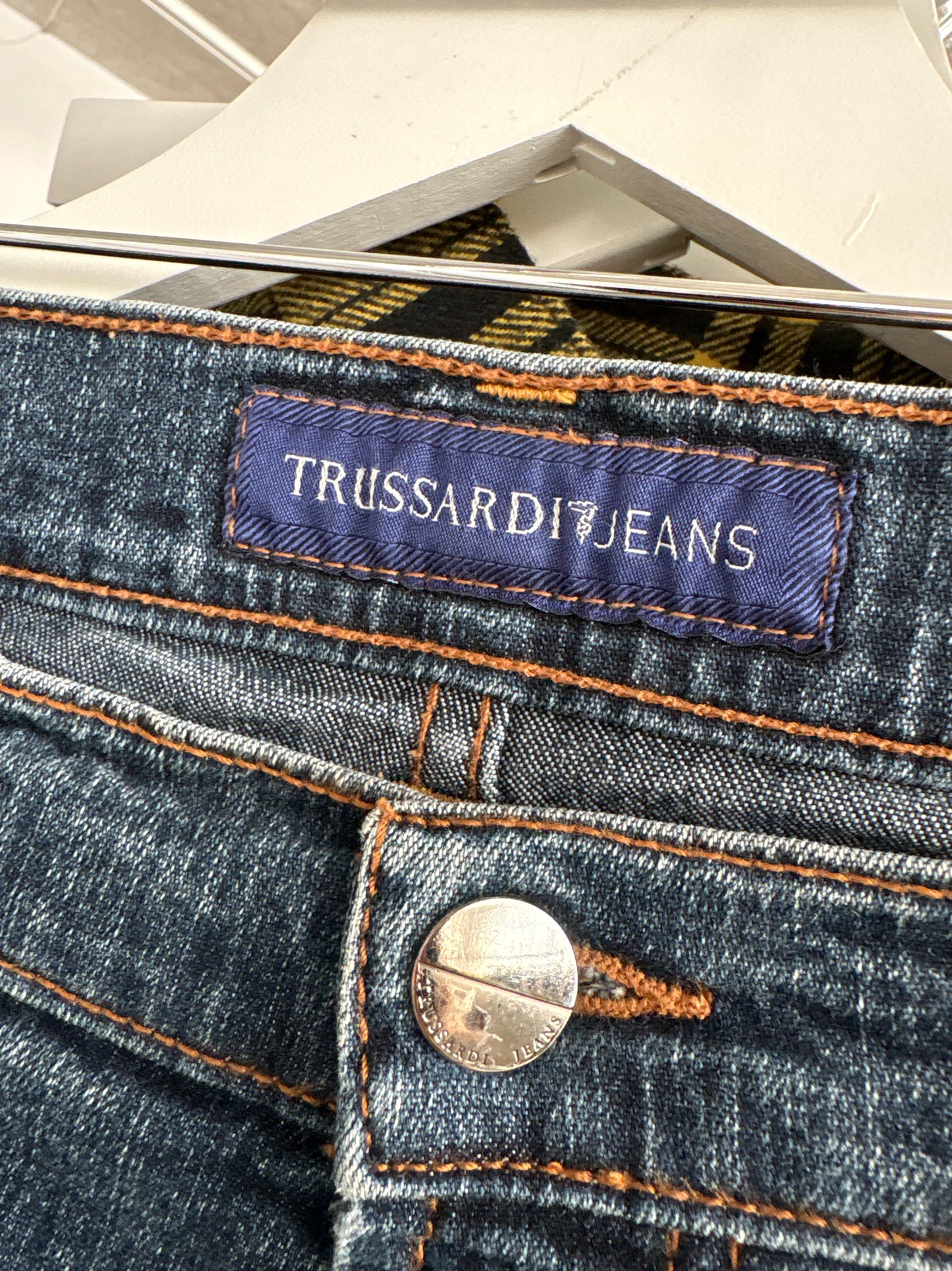 Jeans vintage luxury Trussardi bootcut classic wash modelatori
