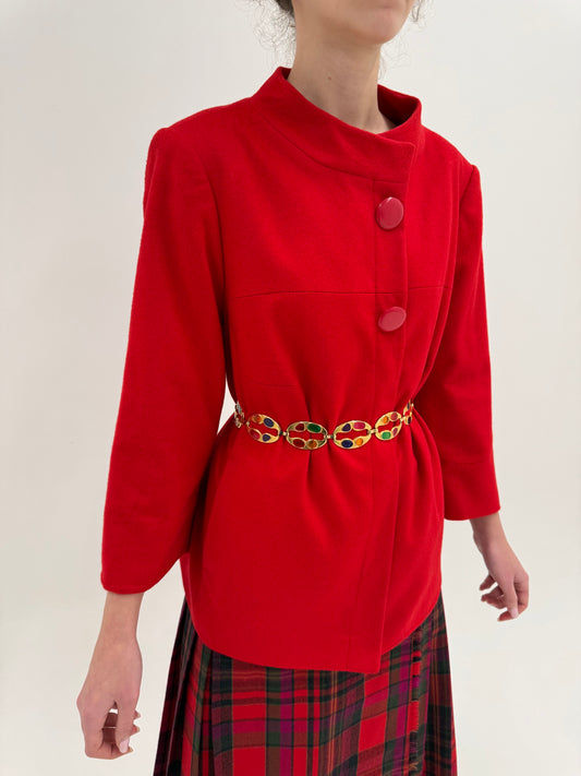 Jacheta luxury Madeleine tip capa 60% Angora și restul lana