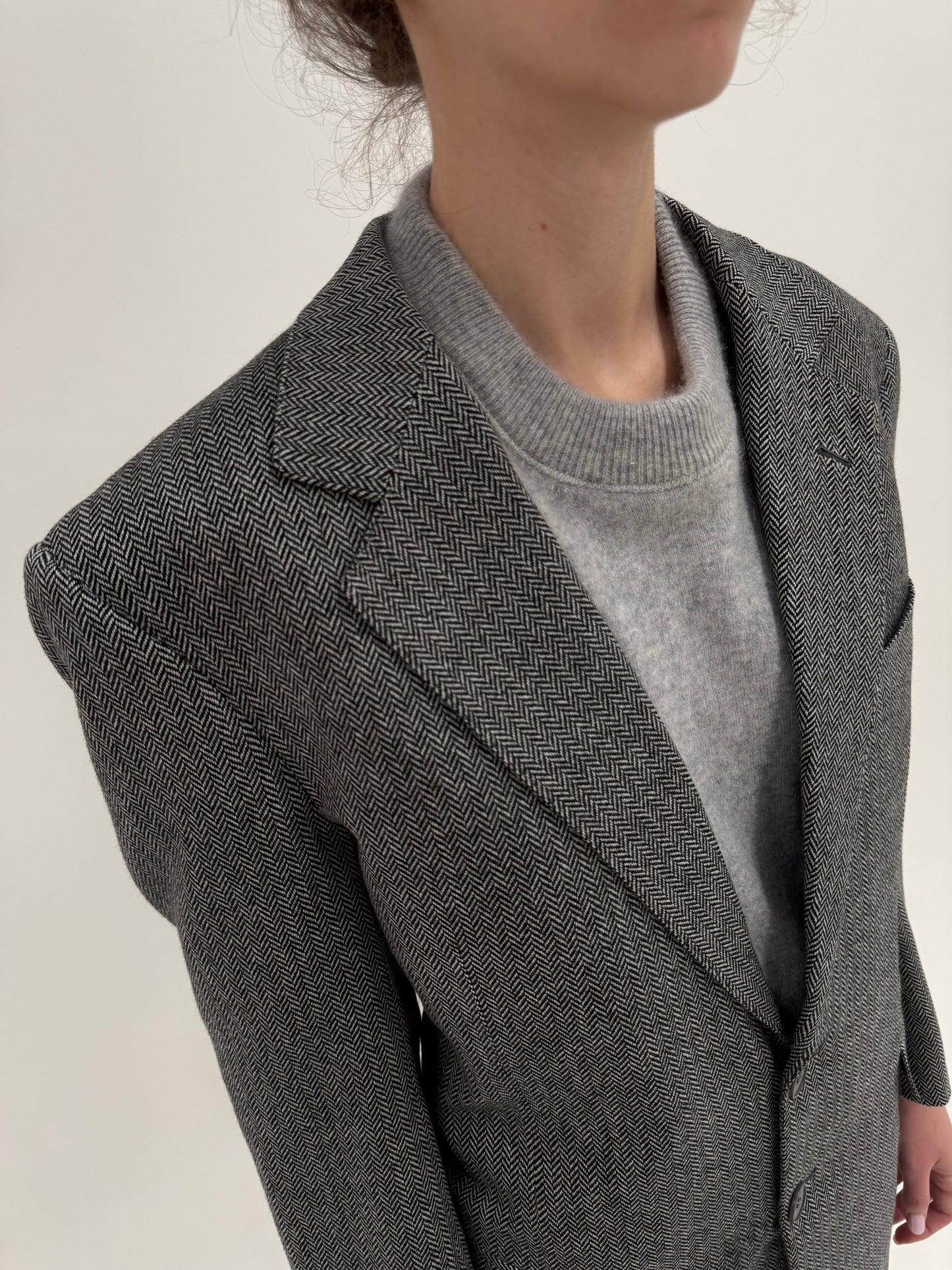 Sacou ultra luxury din stofă 100% cașmir Loro Piana