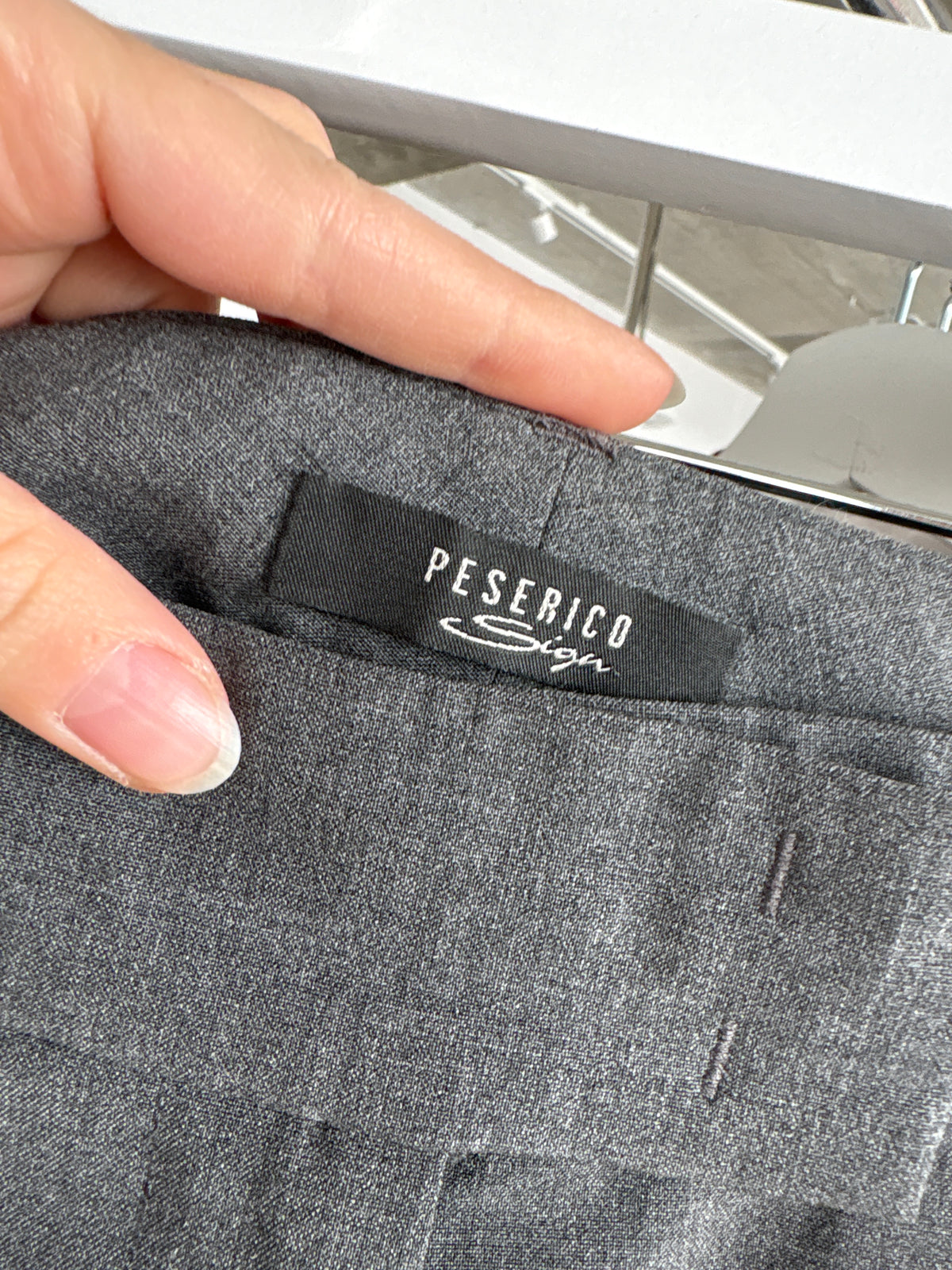 Pantaloni cargo din lana extrafina de brand luxury Peserico