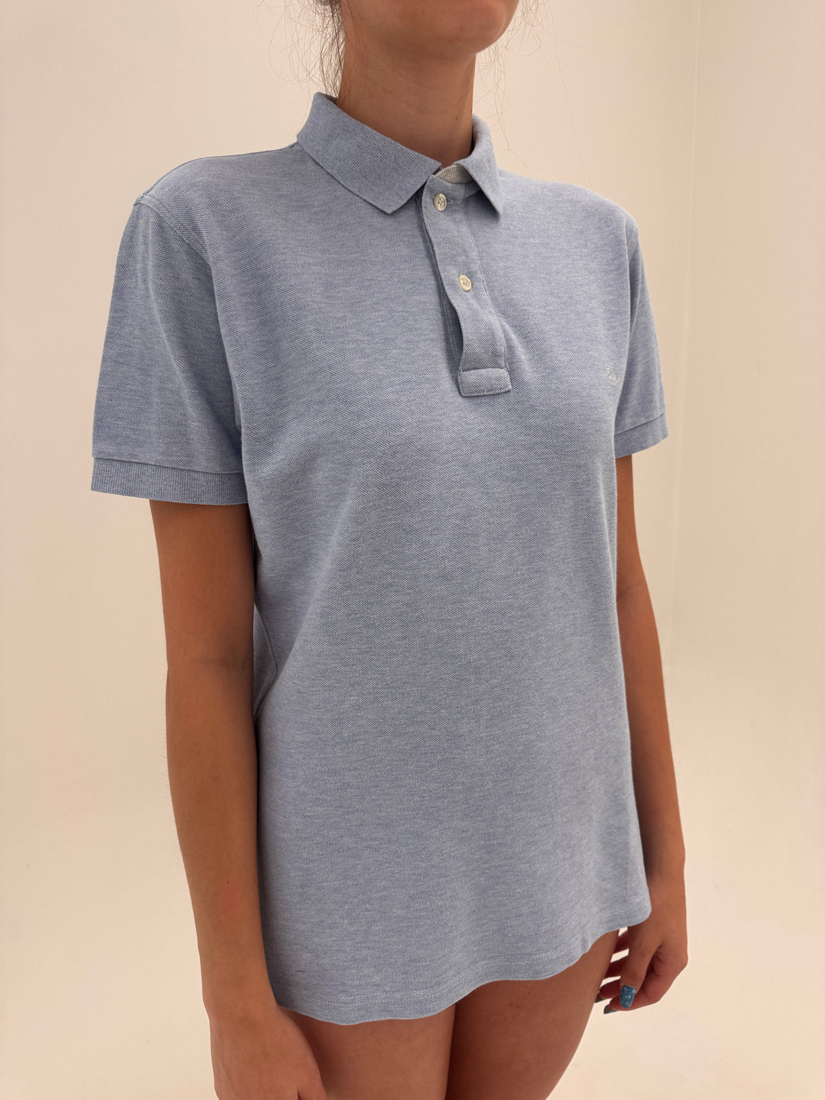 Top polo baby Blue de brand luxury italian Fay din bumbac de gramaj mare