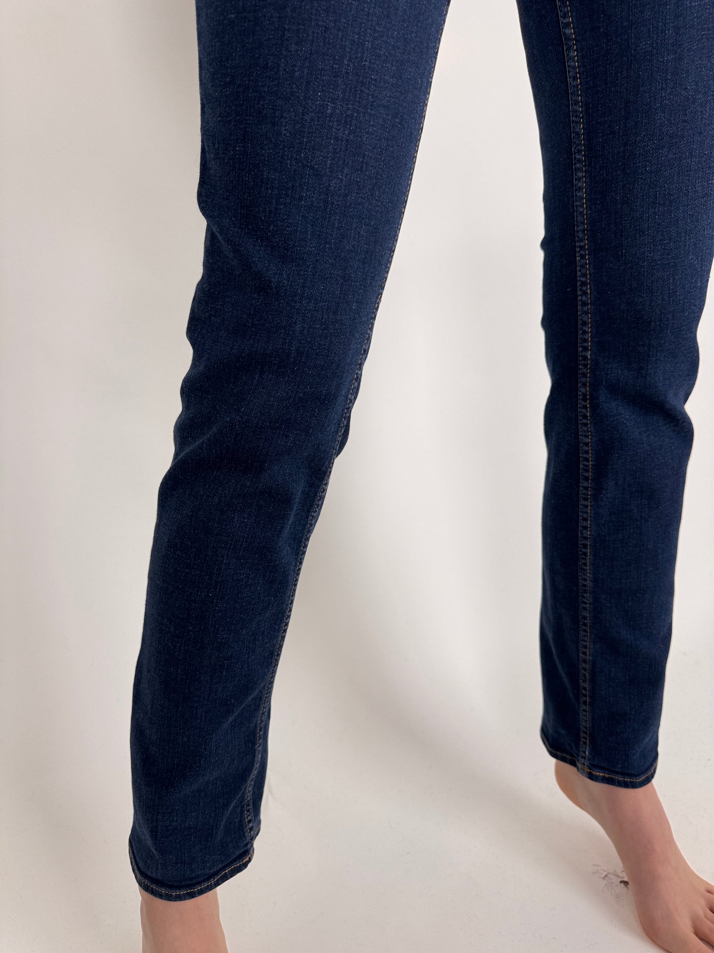 Jeanși Tommy Hilfiger dark wash din bumbac modelator