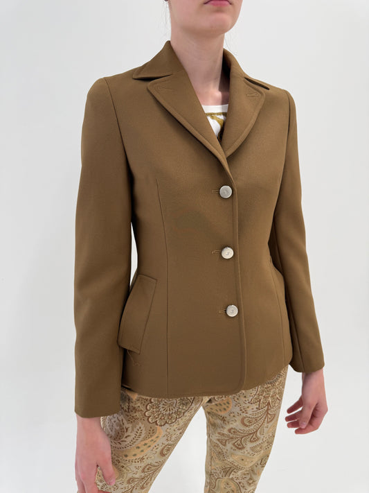 Sacou luxury Gianfranco Ferre camel cambrat