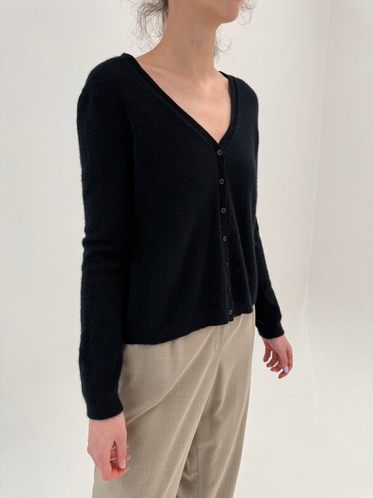 Cardigan negru din cașmir multiply