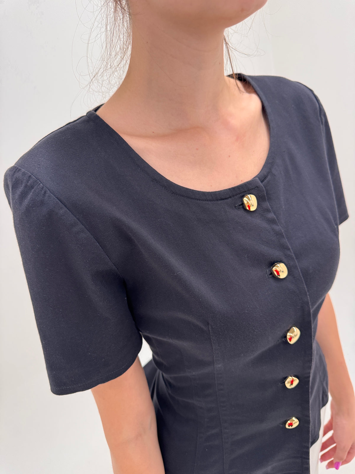 Sacou luxury/ corsaj Luisa Spagnoli din poplin de bumbac