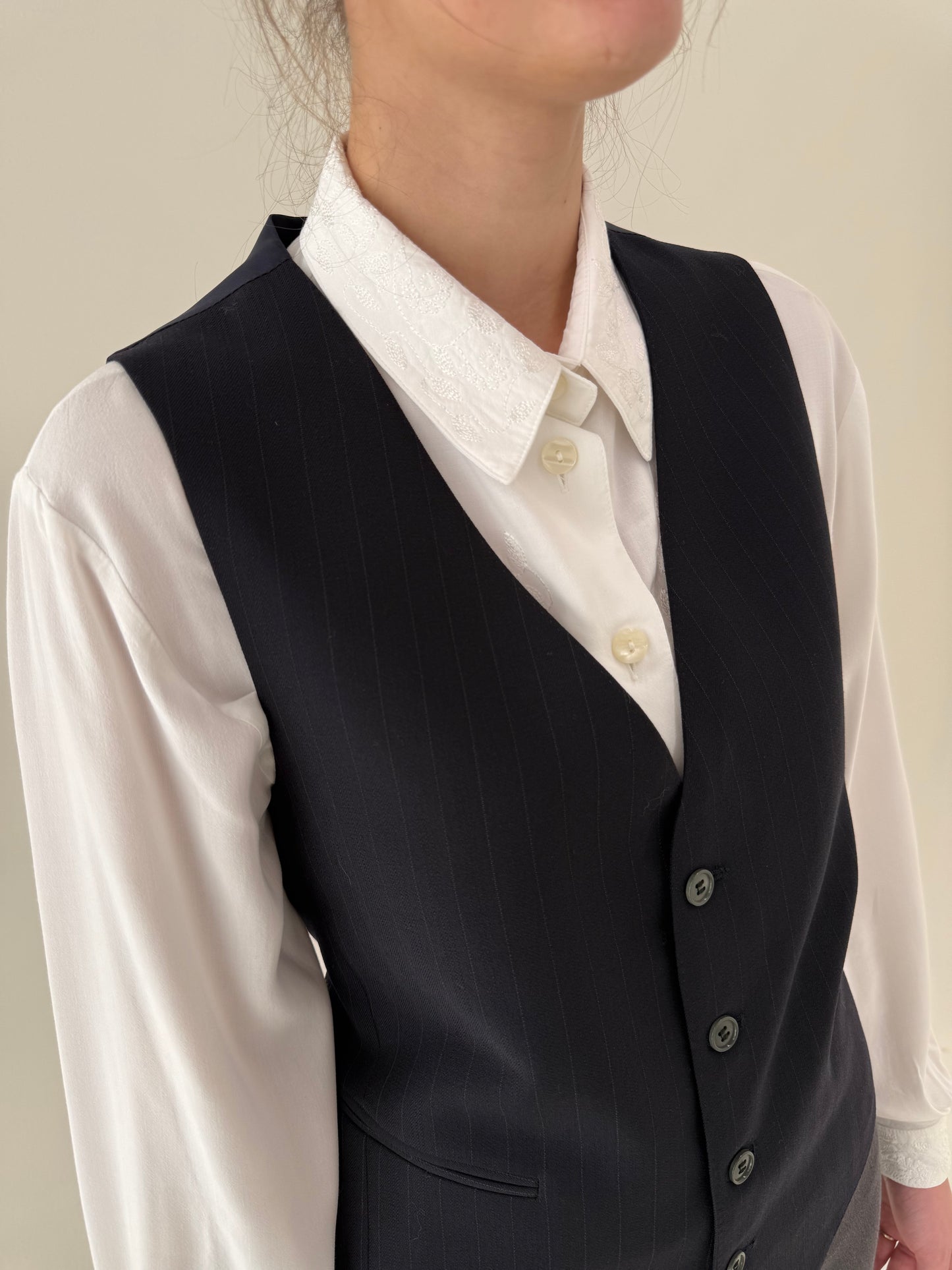 Set vestă + sacou italinesti în croi actual din lana extrafina