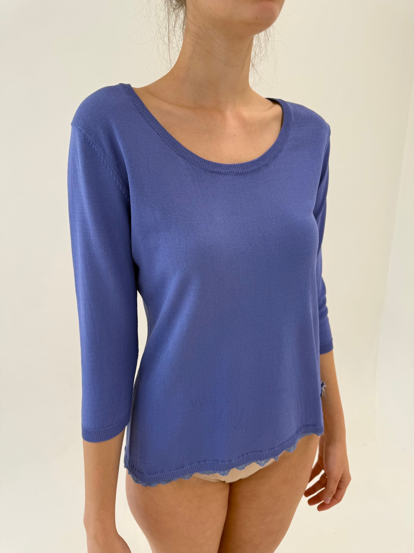 Top lavanda din jerse premium natural