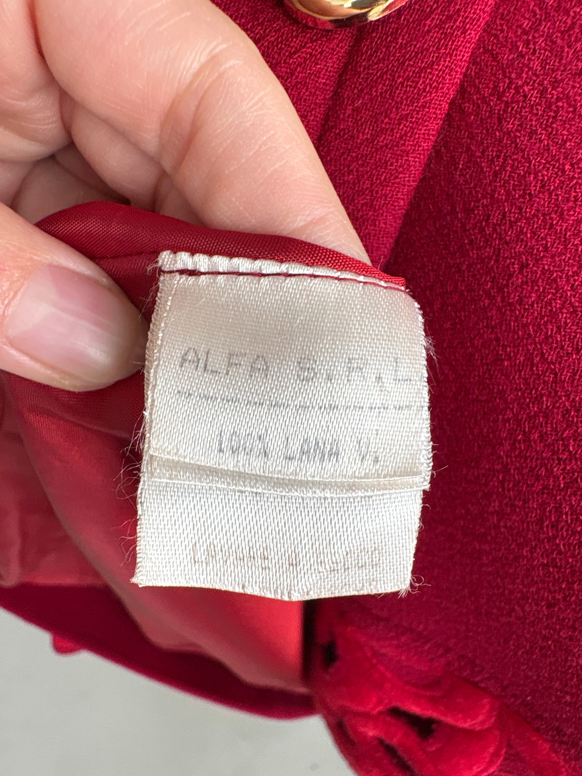 Sacou vintage italian excepțional din stofă structurată de lana cu lucrătură manuală