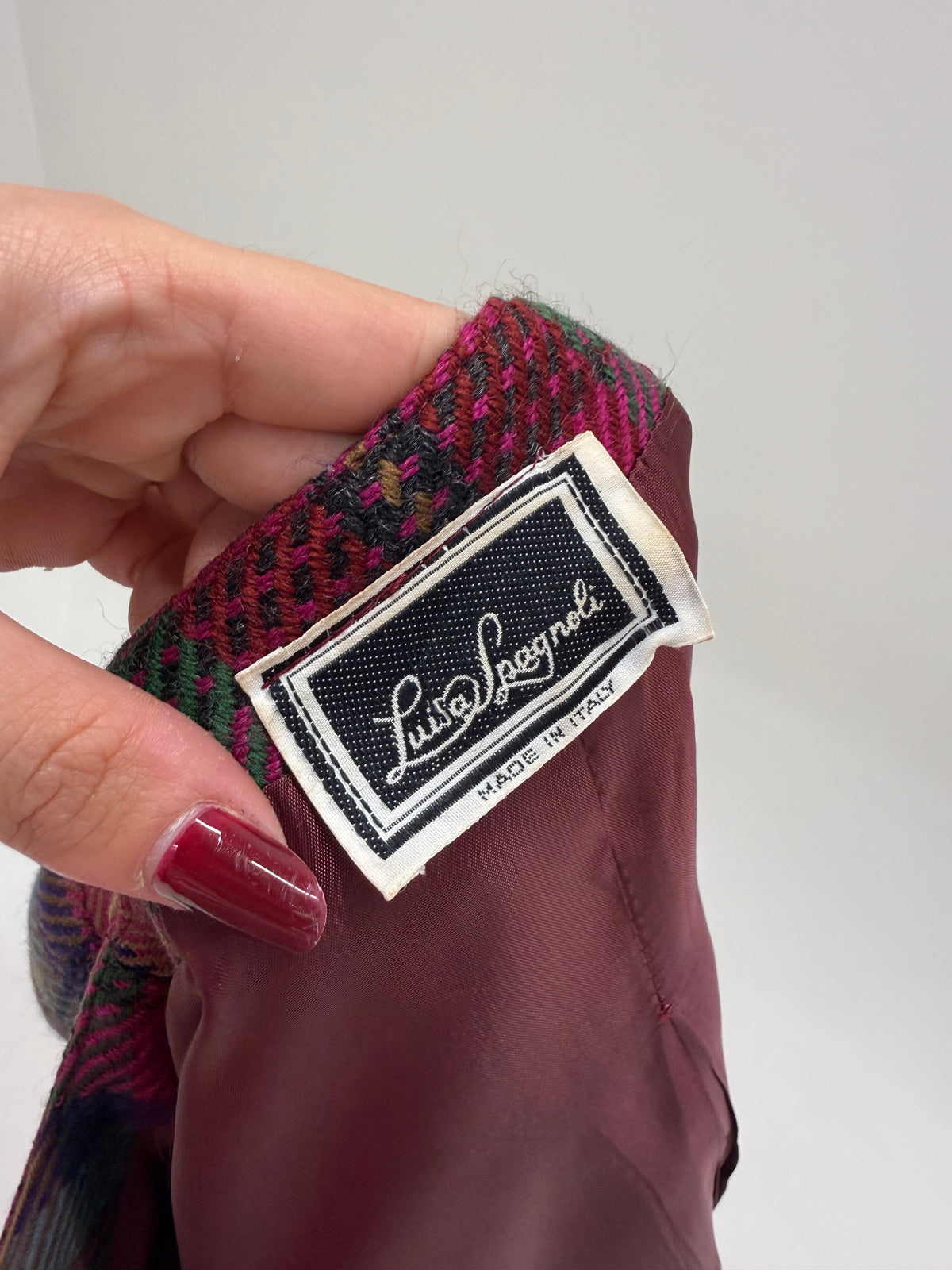 Sacou Luisa Spagnoli din tweed excepțional de lana extrafina plină în culori superbe