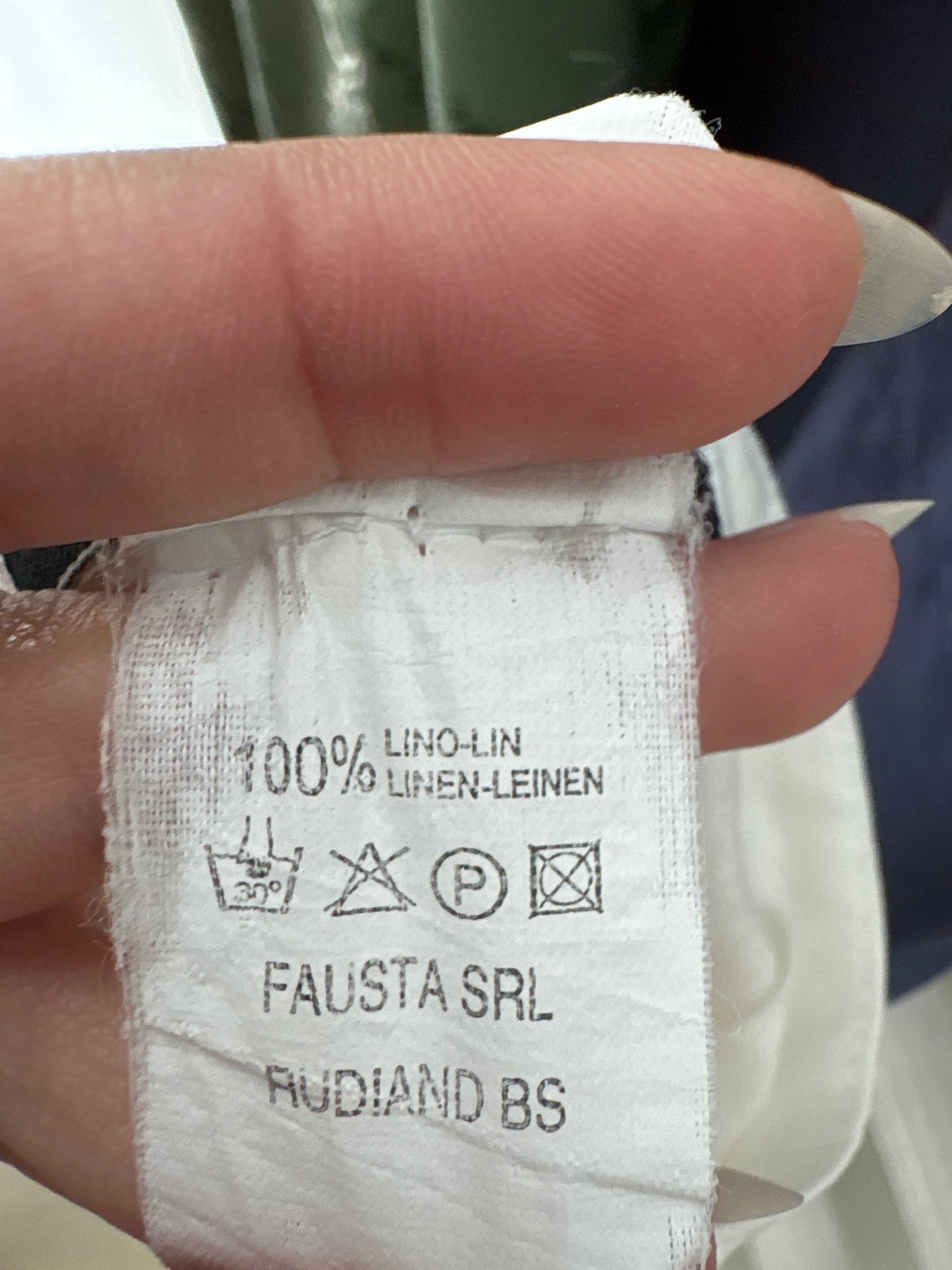 Pantaloni tall din in premium în croi drept cu talie ușor reglabilă ultra înaltă