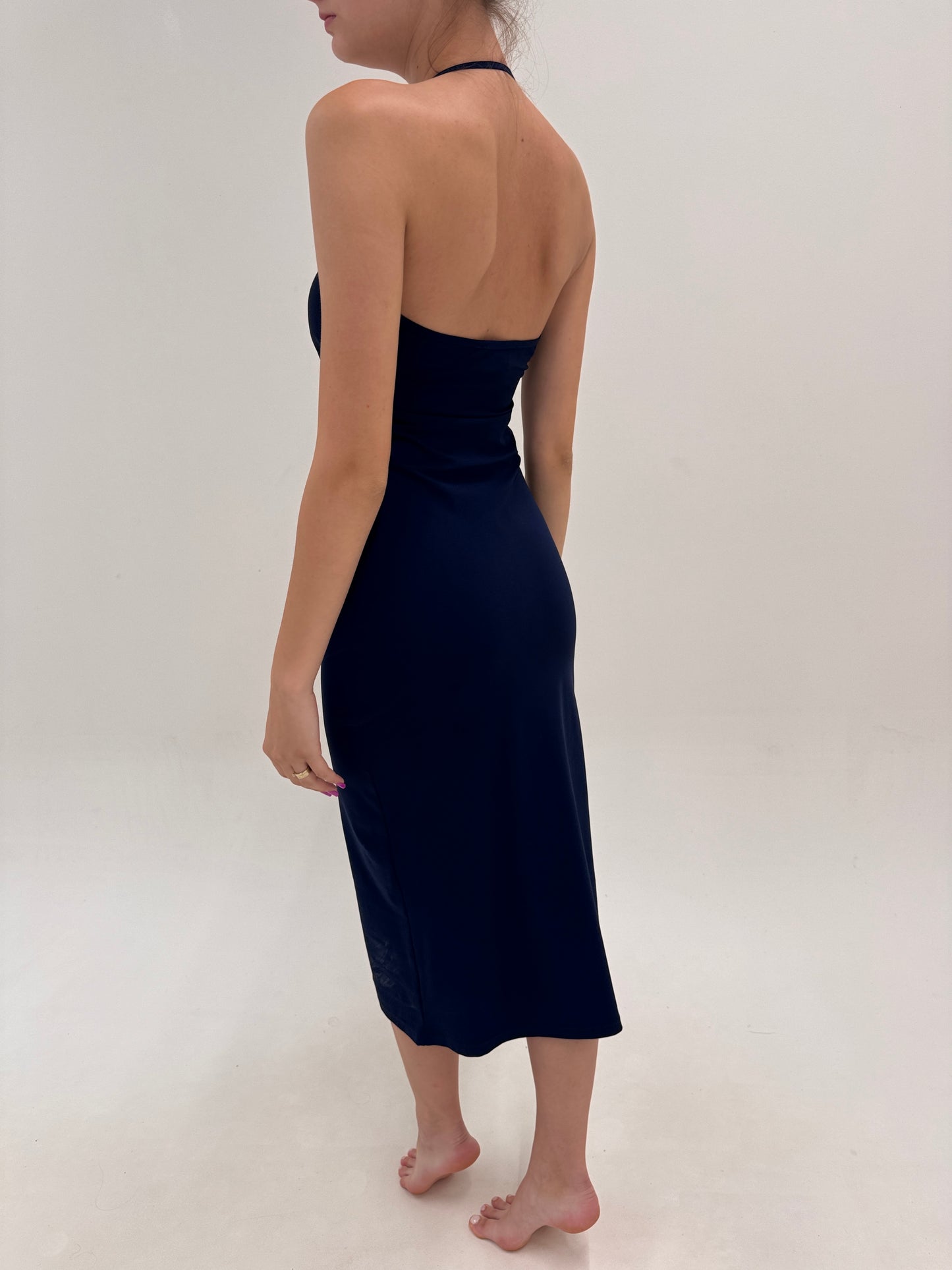 Rochie luxury Patrizia Pepe ultra modelatoare maxi cu spate gol