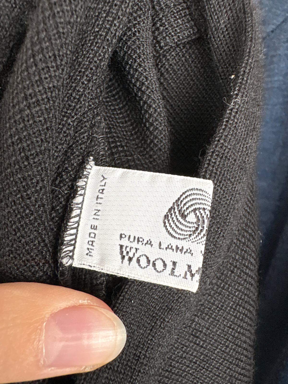 Fustă Luisa Spagnoli din tricot de lana pura certificată extrafina alb negru colorblock