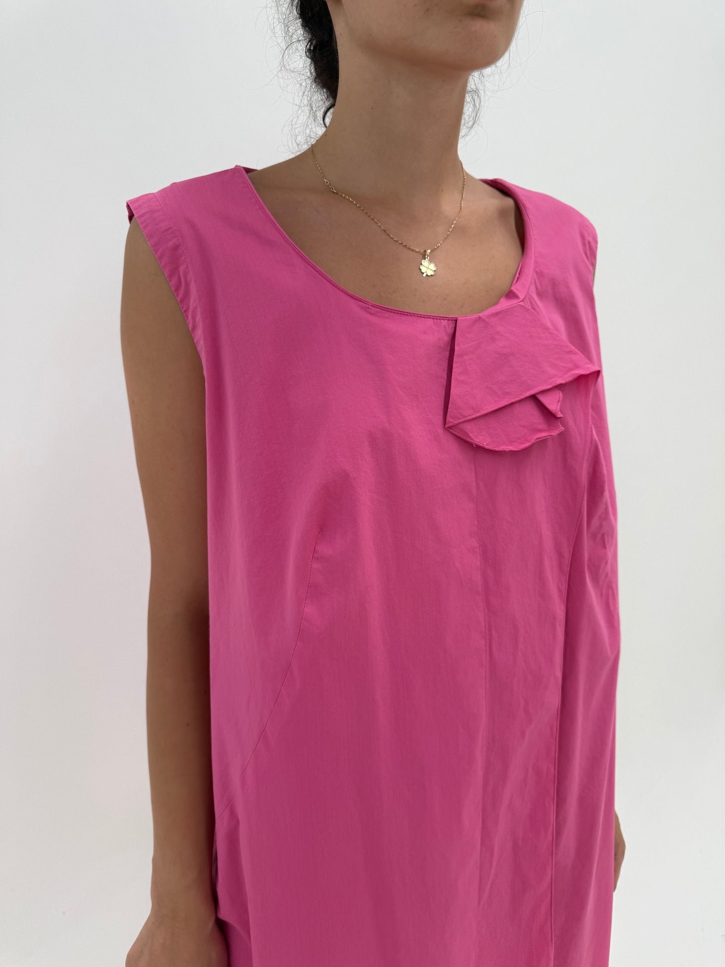 Rochie de brand luxury plus size Marina Rinaldi din poplin excepțional de bumbac