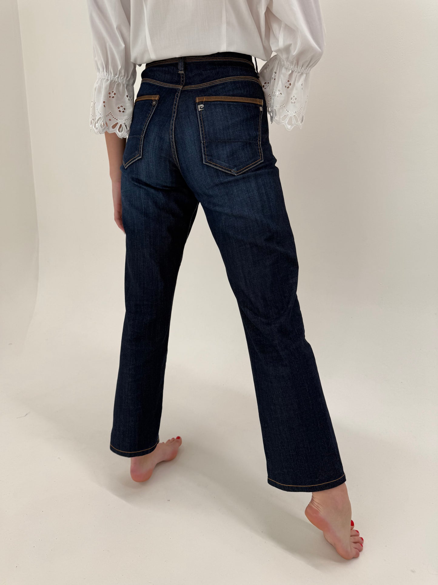 Jeans vintage Pierre Cardin modelatori dark wash