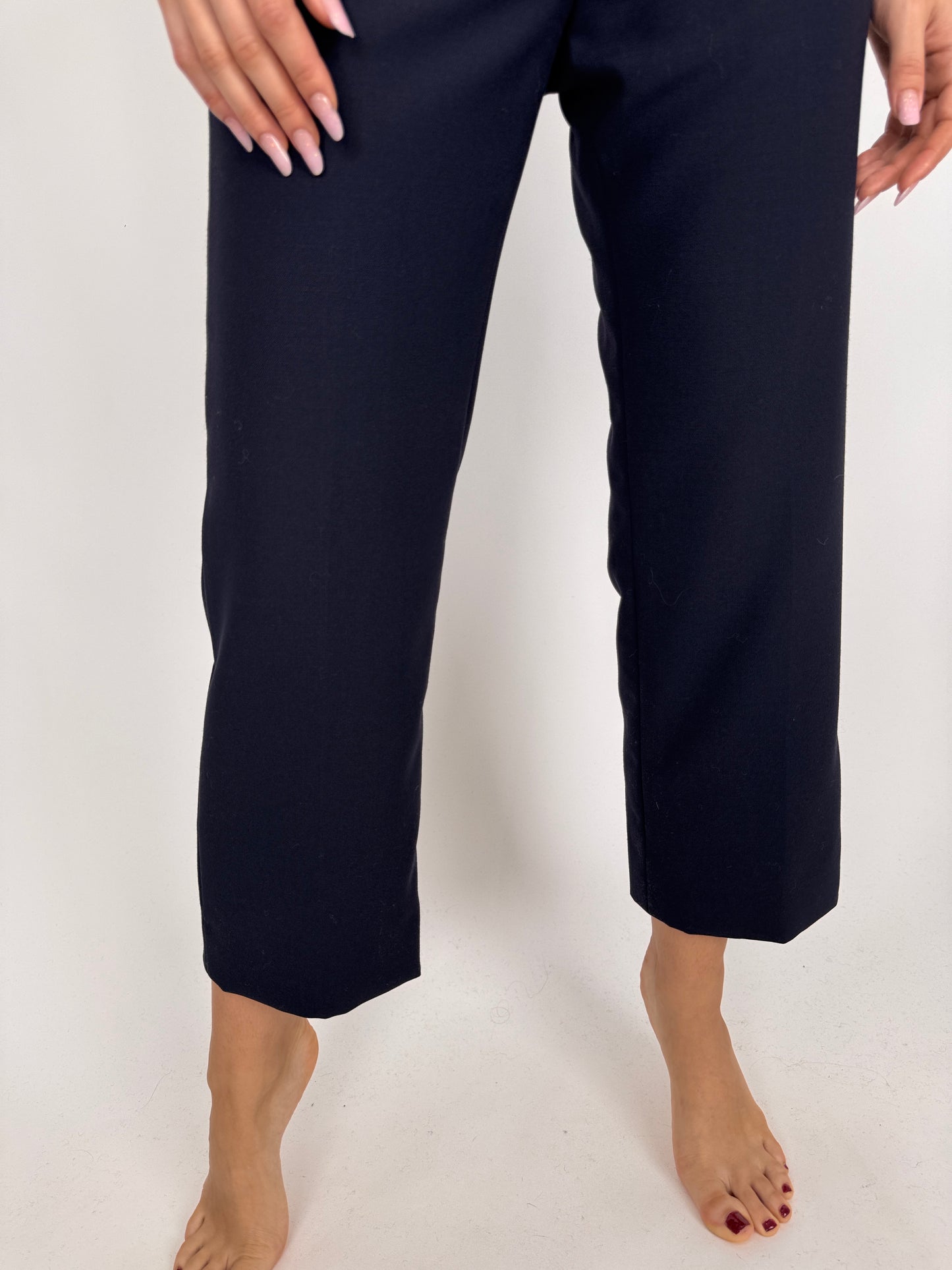 Pantaloni dark Navy din lana extrafina