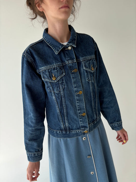 Geacă vintage din jeans classic wash