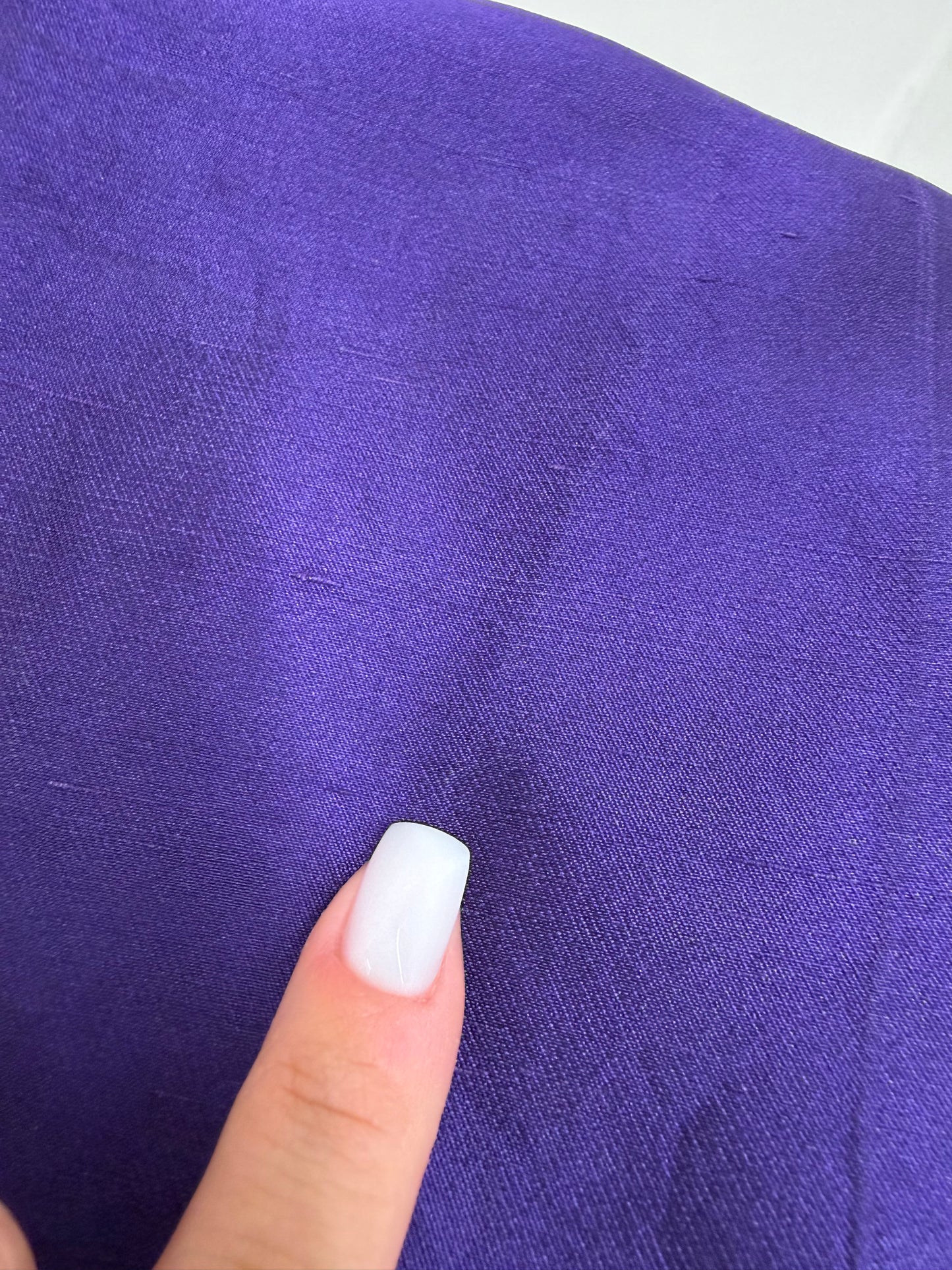 Pantaloni indigo purple tigareta din mătase naturală dupioni de la zi la seară