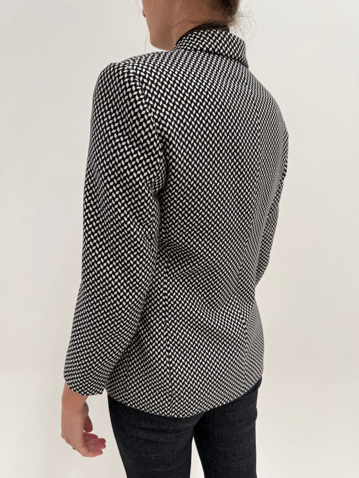 Sacou Versace old vintage cu nasturi logotyped Medusa și tailoring structurat din lana