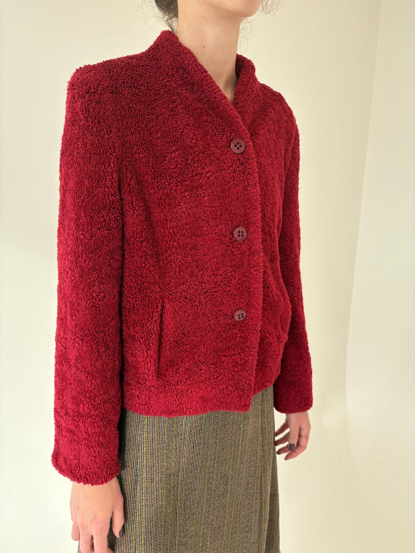 Sacou de brand luxury italian cu aspect de blăniță de la zi la seară