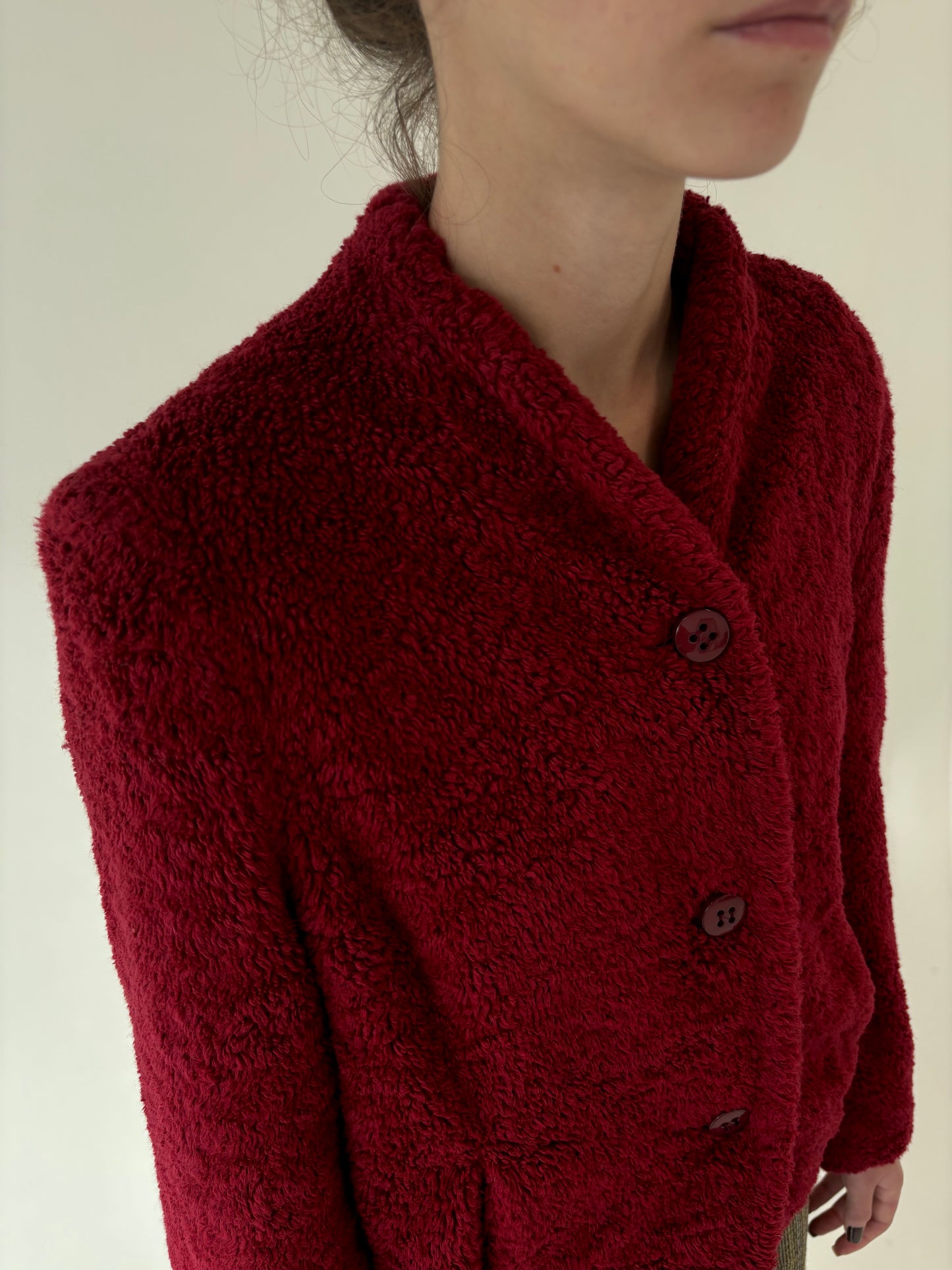 Sacou de brand luxury italian cu aspect de blăniță de la zi la seară