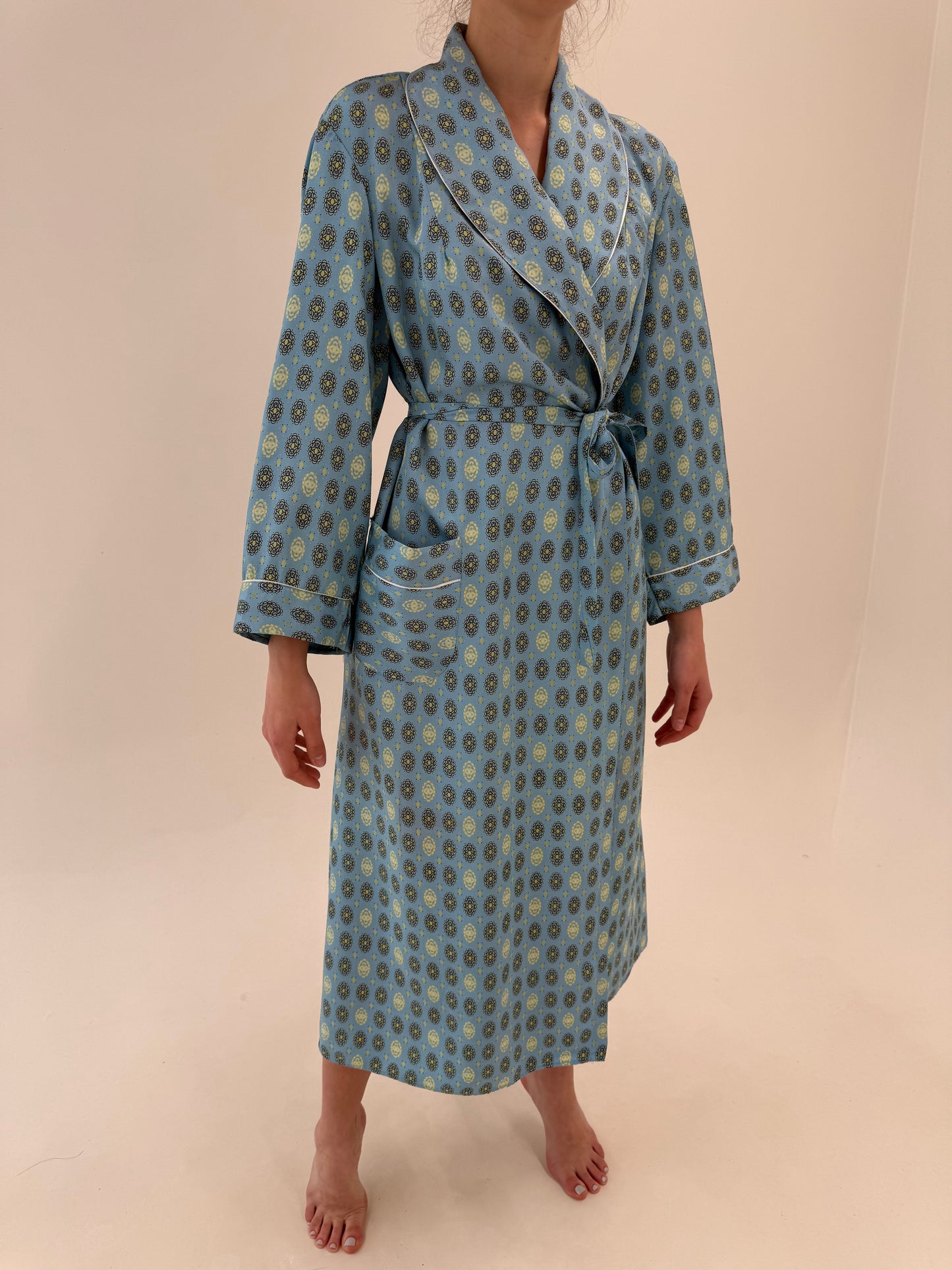 Halat vintage baby blue luxury
