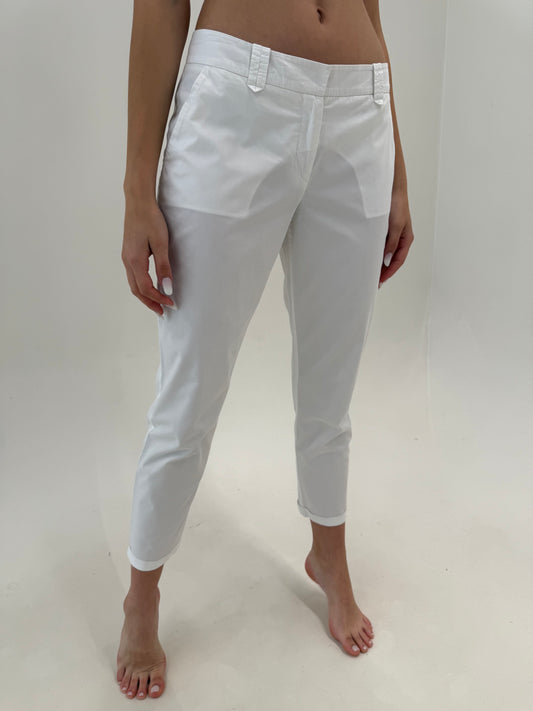 Pantaloni chinos petite Stefanel din bumbac premium