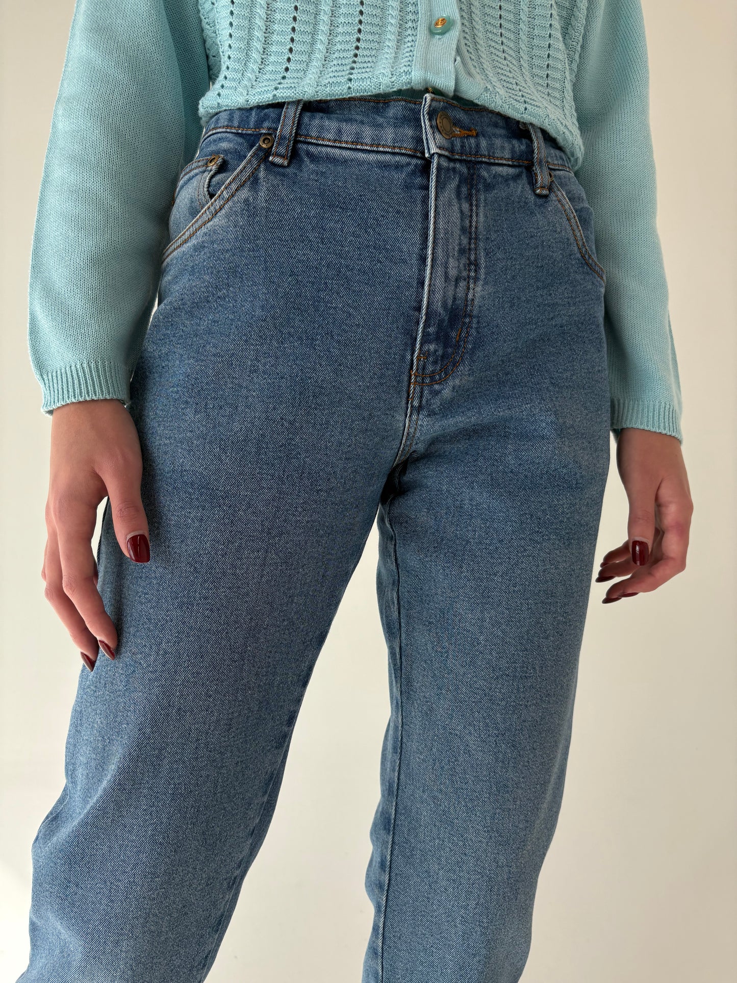 Jeans vintage premium groși modelatori classic wash