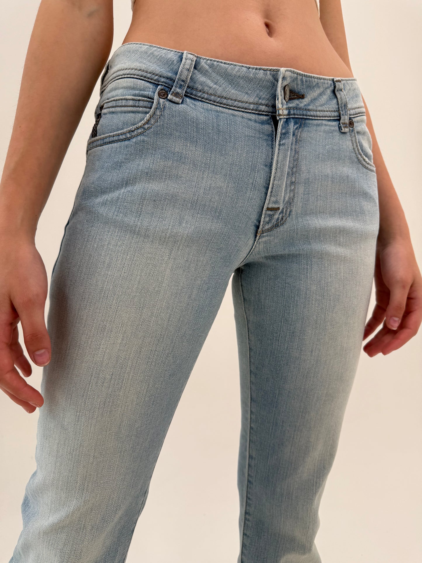 Jeans Armani de vară ultra cu fier modelatori petite