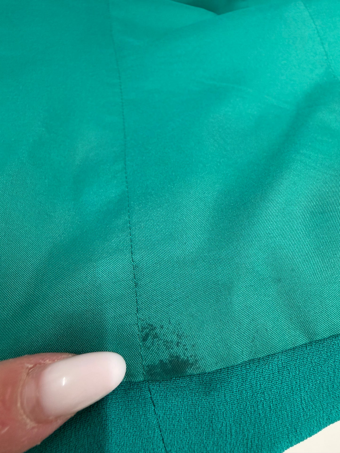 Sacou vintage din mătase naturală în croi ușor cambrat emerald green