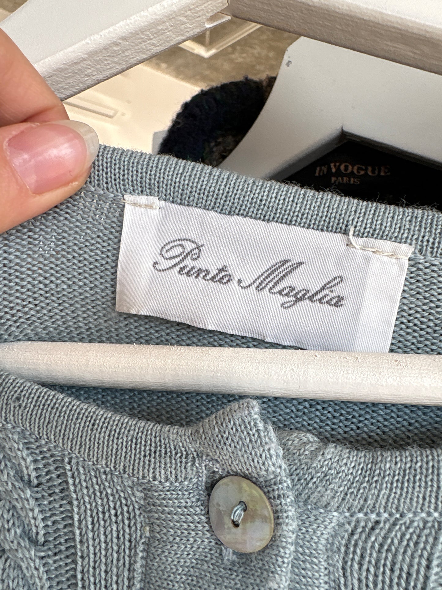 Pulover baby Blue cu torsade din lana merino extrafina de gramaj mare