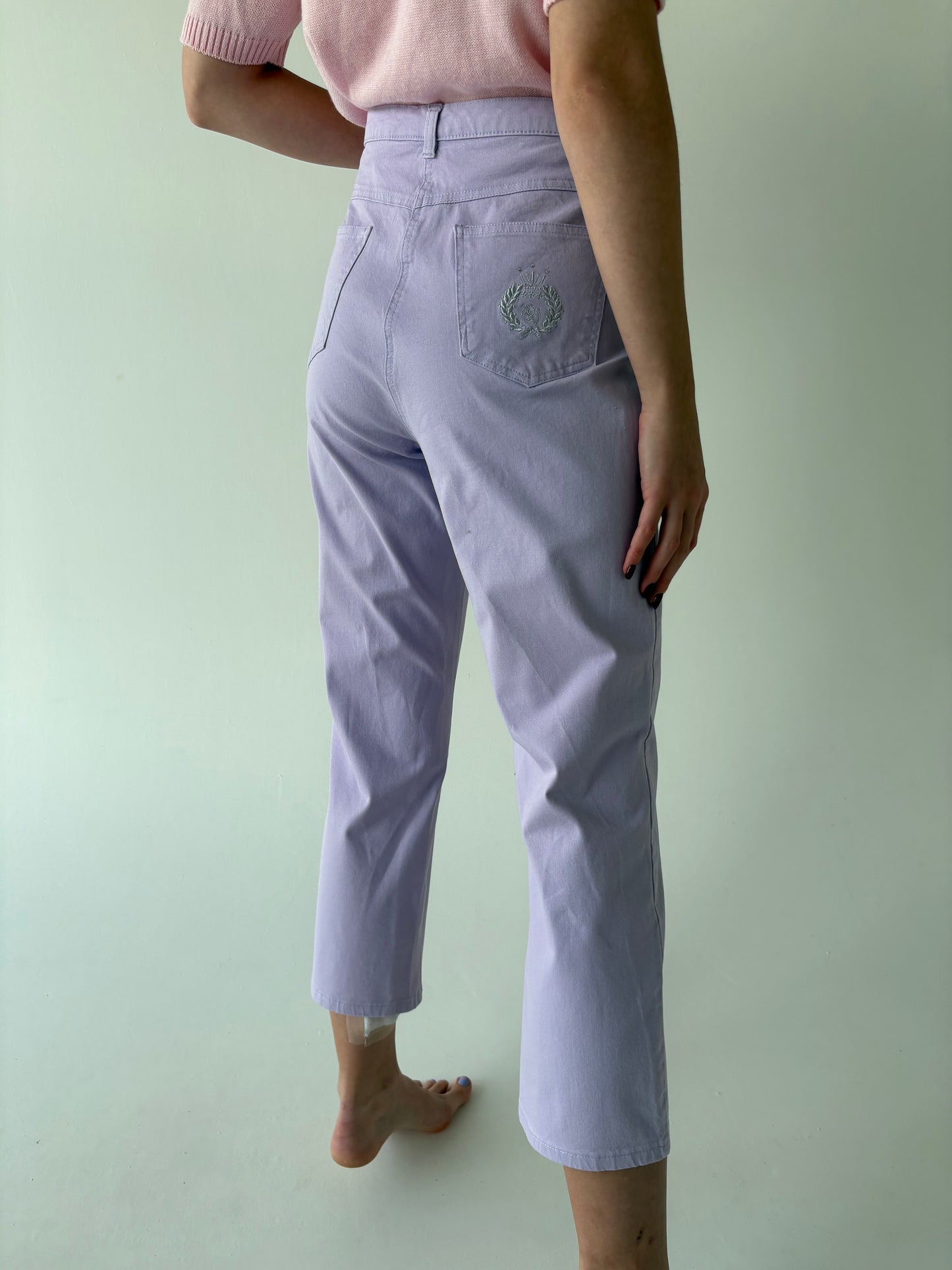 Jeans vintage ultra modelatori confort lavandă mom fit