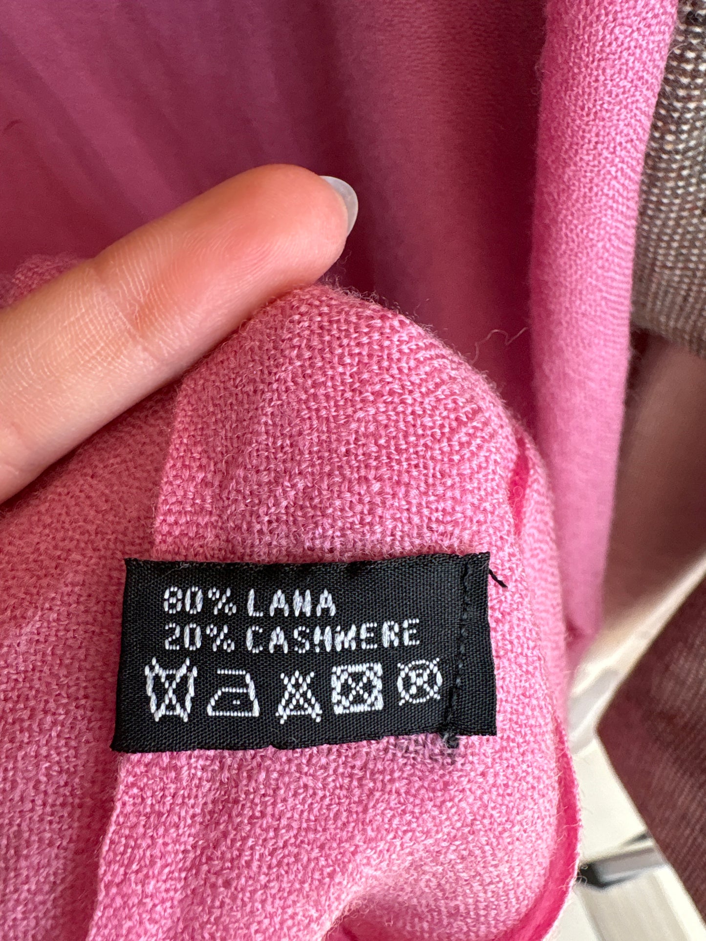 Shawl de brand luxury Laura Biagiotti din lana extrafina și cașmir